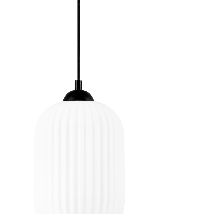 Lühter HARMA 1xE27/15W/230V d. 14 cm valge/must