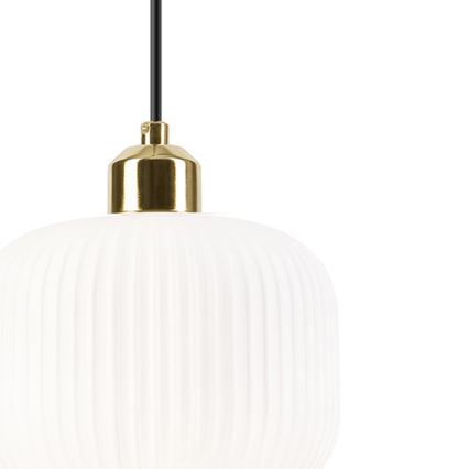 Lühter HARMA 1xE27/15W/230V d. 20 cm valge/kuldne