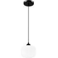 Lühter HARMA 1xE27/15W/230V d. 20 cm valge/must