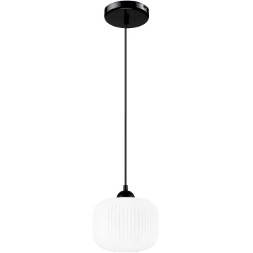 Lühter HARMA 1xE27/15W/230V d. 20 cm valge/must