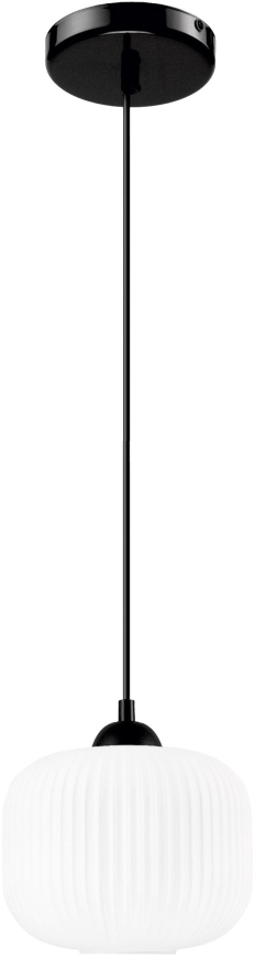 Lühter HARMA 1xE27/15W/230V d. 20 cm valge/must