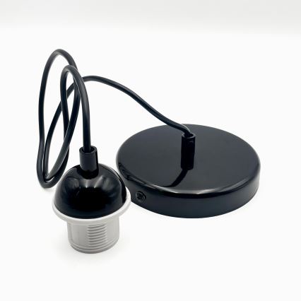 Lühter HARMA 1xE27/15W/230V d. 20 cm valge/must