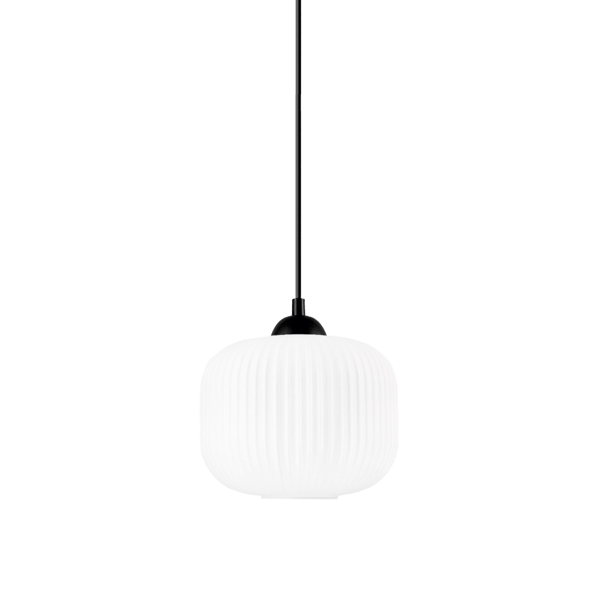 Lühter HARMA 1xE27/15W/230V d. 20 cm valge/must