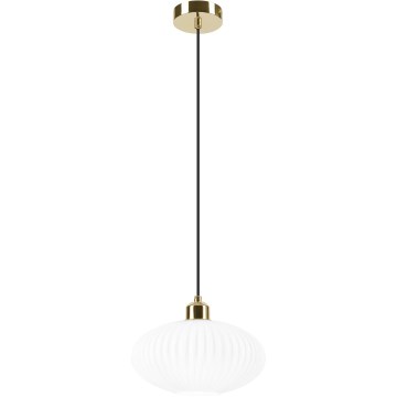 Lühter HARMA 1xE27/15W/230V d. 25 cm valge/kuldne