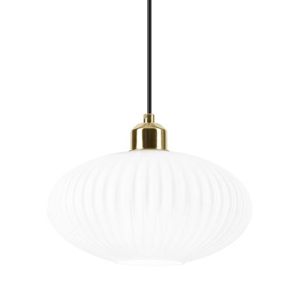 Lühter HARMA 1xE27/15W/230V d. 25 cm valge/kuldne
