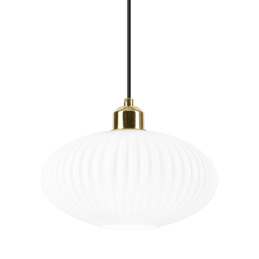Lühter HARMA 1xE27/15W/230V d. 25 cm valge/kuldne