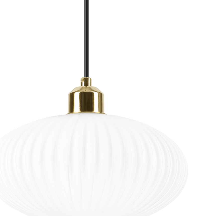Lühter HARMA 1xE27/15W/230V d. 25 cm valge/kuldne