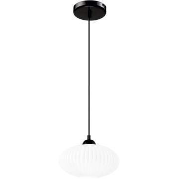 Lühter HARMA 1xE27/15W/230V d. 25 cm valge/must