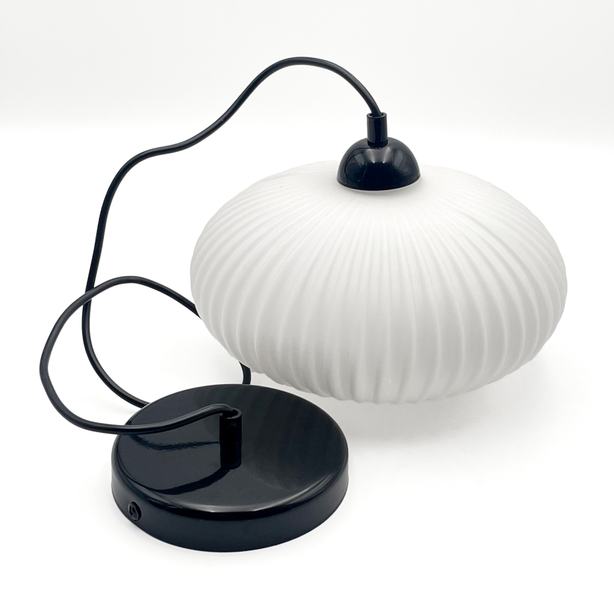 Lühter HARMA 1xE27/15W/230V d. 25 cm valge/must