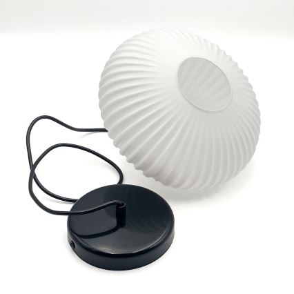 Lühter HARMA 1xE27/15W/230V d. 25 cm valge/must