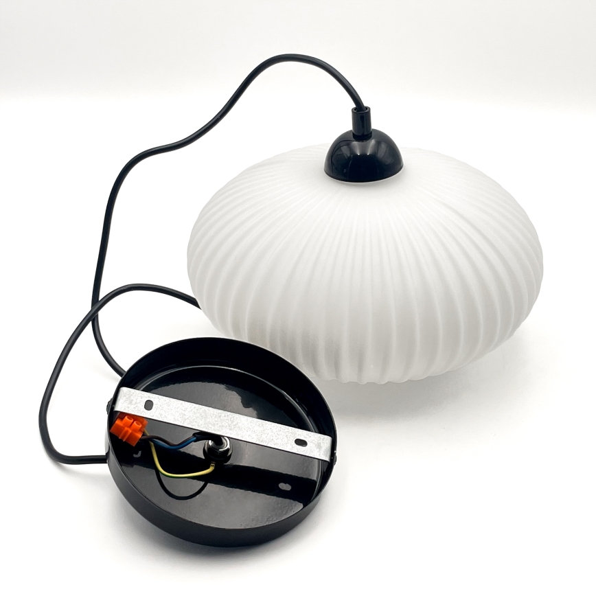 Lühter HARMA 1xE27/15W/230V d. 25 cm valge/must