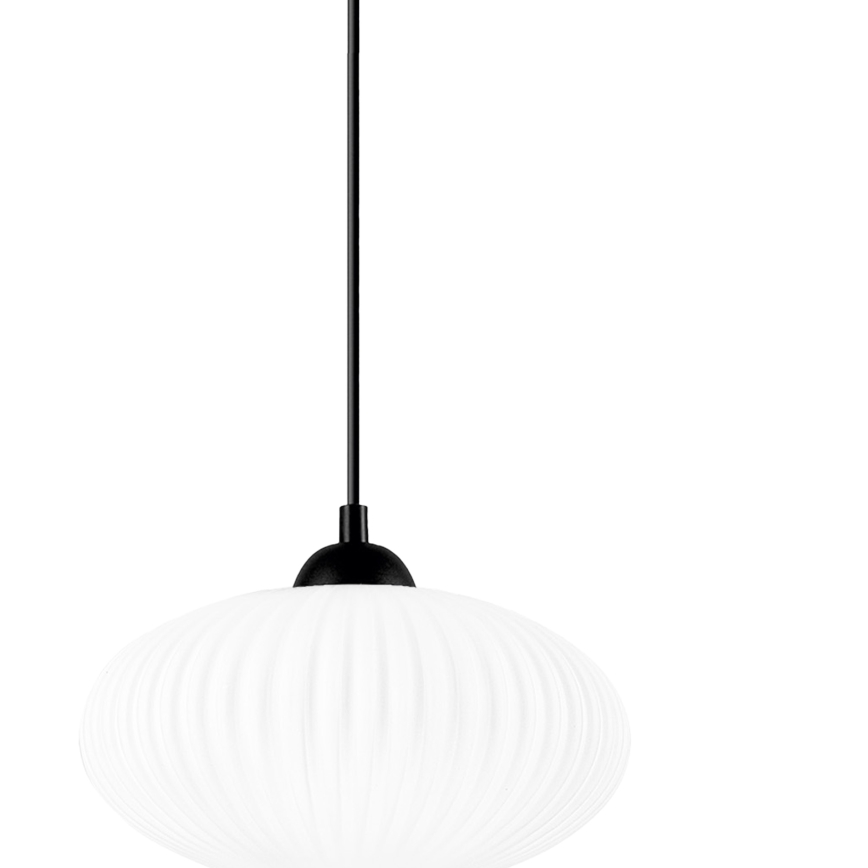 Lühter HARMA 1xE27/15W/230V d. 25 cm valge/must