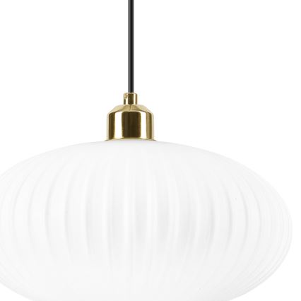 Lühter HARMA 1xE27/15W/230V d. 30 cm valge/kuldne