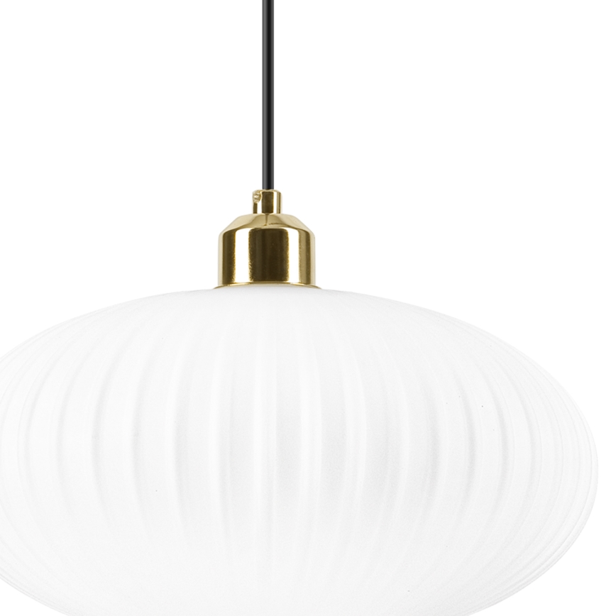 Lühter HARMA 1xE27/15W/230V d. 30 cm valge/kuldne