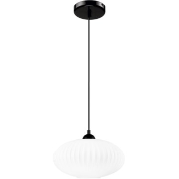 Lühter HARMA 1xE27/15W/230V d. 30 cm valge/must