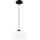 Lühter HARMA 1xE27/15W/230V d. 30 cm valge/must