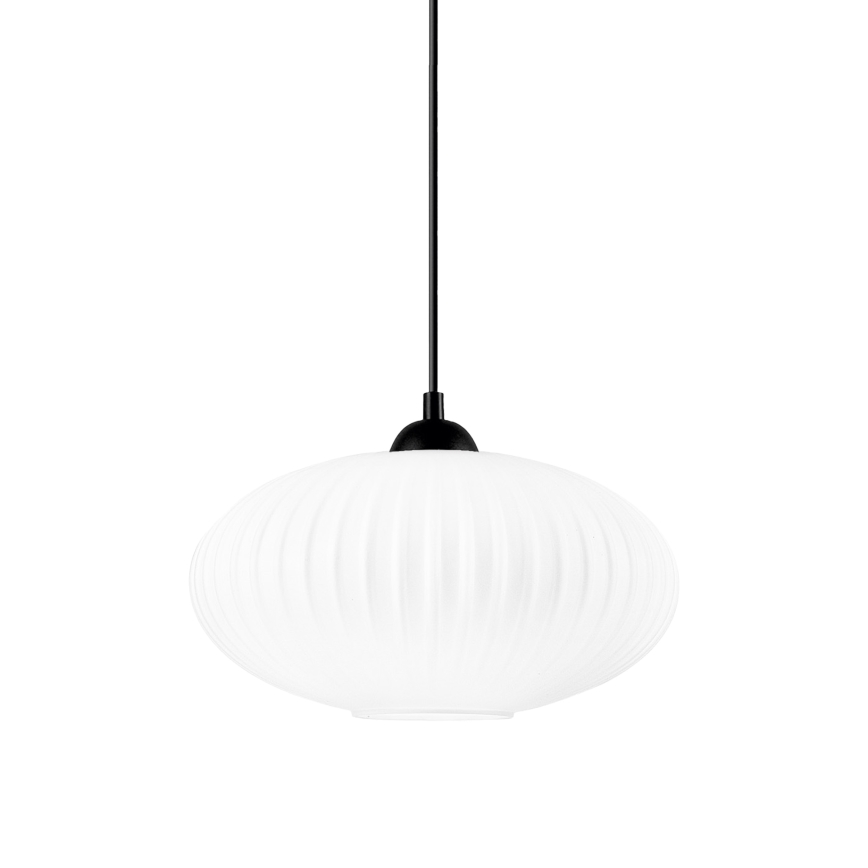 Lühter HARMA 1xE27/15W/230V d. 30 cm valge/must