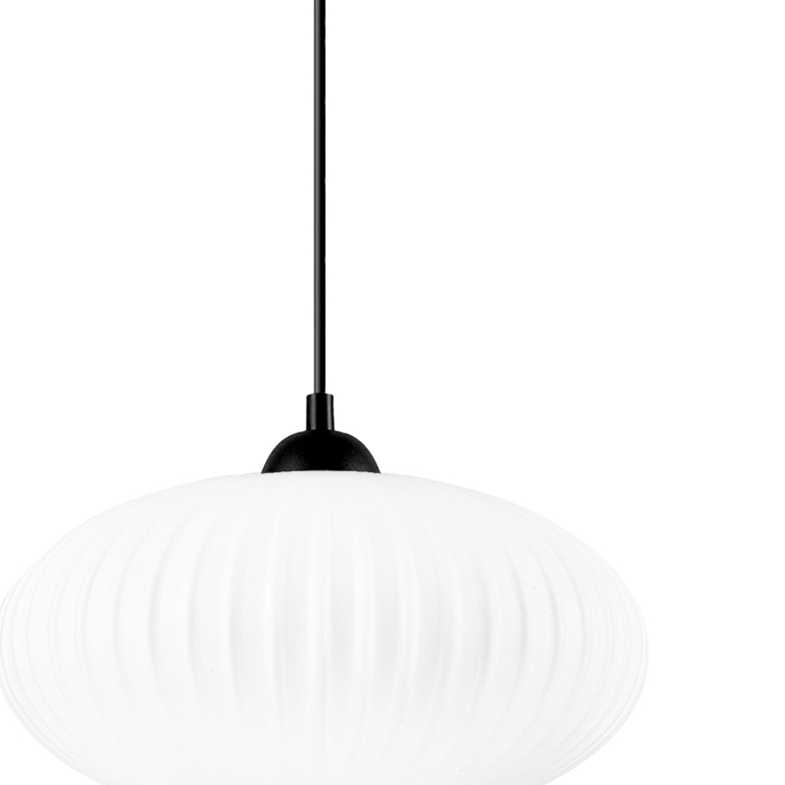 Lühter HARMA 1xE27/15W/230V d. 30 cm valge/must