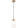 Lühter HARMONY 1xE27/15W/230V d. 14 cm valge/tamm