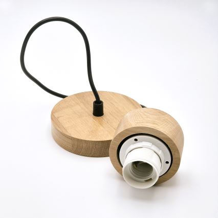 Lühter HARMONY 1xE27/15W/230V d. 14 cm valge/tamm