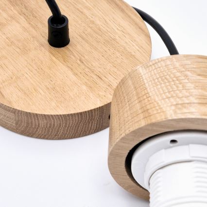 Lühter HARMONY 1xE27/15W/230V d. 14 cm valge/tamm