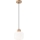 Lühter HARMONY 1xE27/15W/230V d. 20 cm valge/tamm