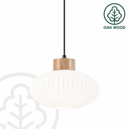 Lühter HARMONY 1xE27/15W/230V d. 25 cm valge/tamm