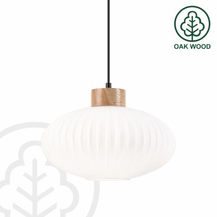 Lühter HARMONY 1xE27/15W/230V d. 30 cm valge/tamm