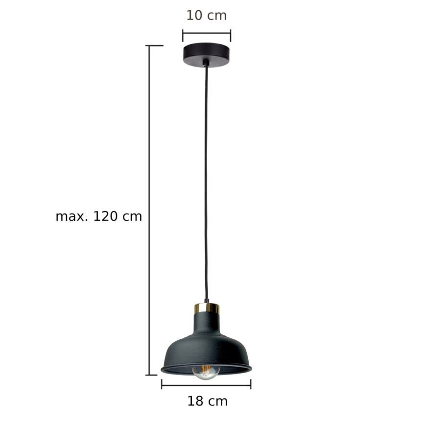 Lühter HEBE 1xE27/60W/230V must