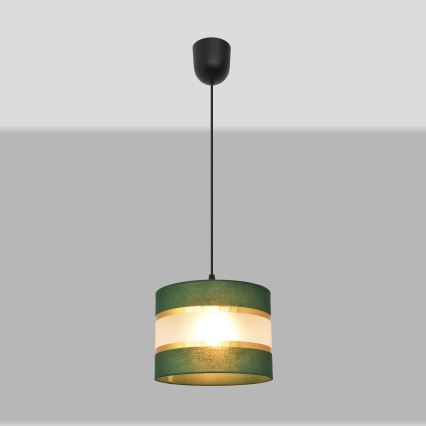 Lühter HELEN 1xE27/15W/230V d. 20 cm roheline/kuldne