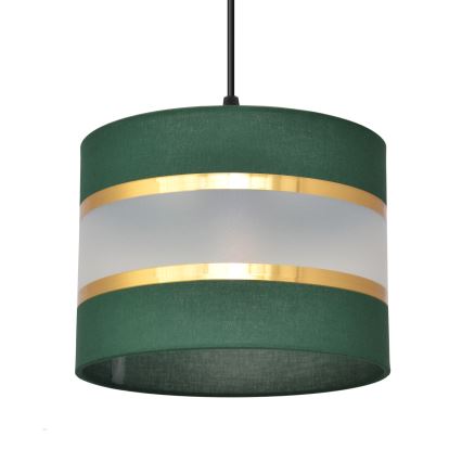 Lühter HELEN 1xE27/15W/230V d. 20 cm roheline/kuldne