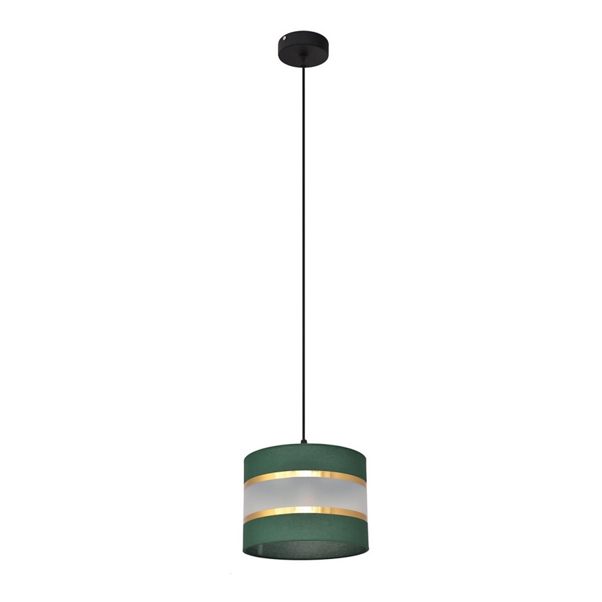 Lühter HELEN 1xE27/15W/230V d. 20 cm roheline/kuldne