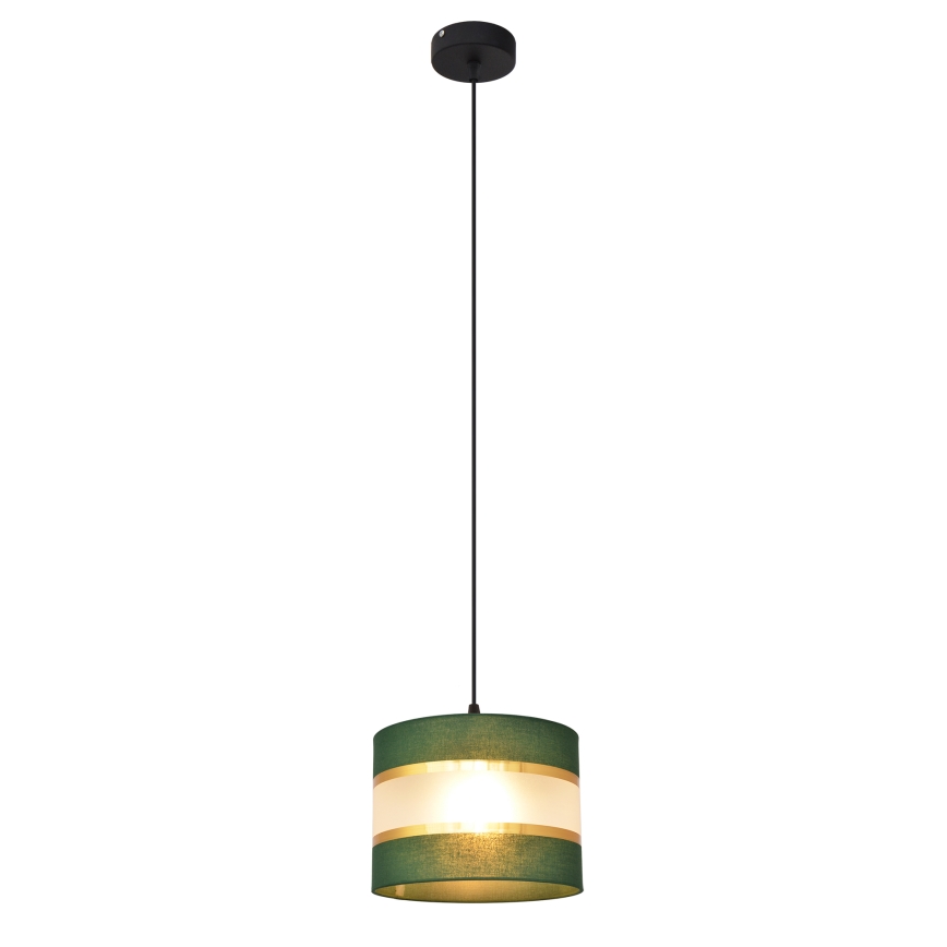 Lühter HELEN 1xE27/15W/230V d. 20 cm roheline/kuldne