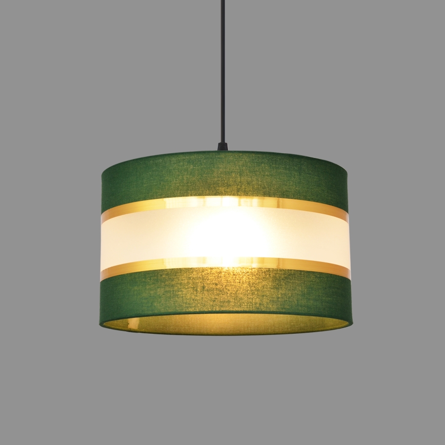Lühter HELEN 1xE27/15W/230V d. 25 cm roheline/kuldne