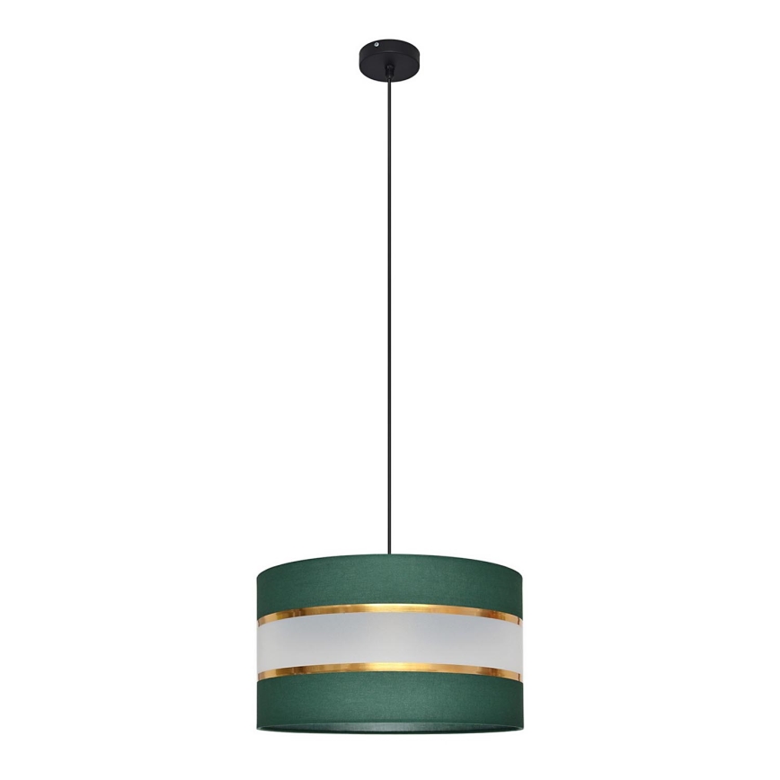 Lühter HELEN 1xE27/15W/230V d. 35 cm roheline/kuldne