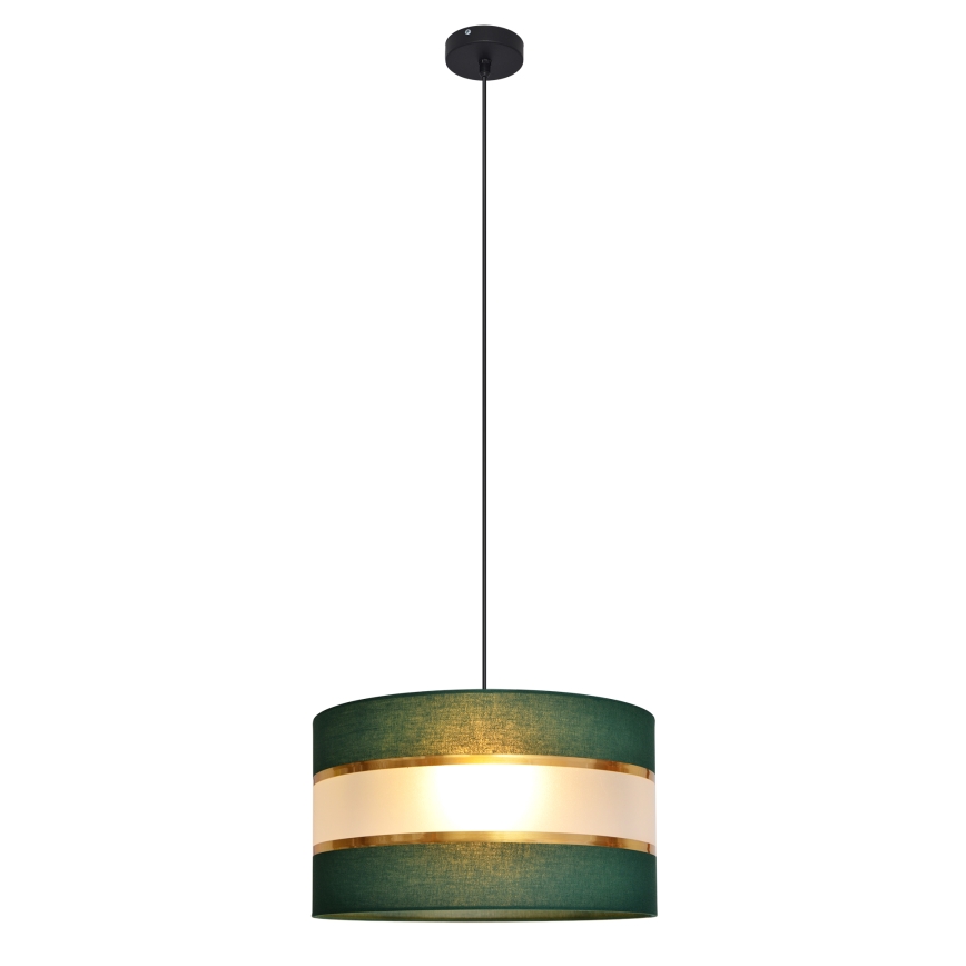 Lühter HELEN 1xE27/15W/230V d. 35 cm roheline/kuldne