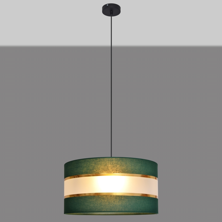Lühter HELEN 1xE27/15W/230V d. 40 cm roheline/kuldne