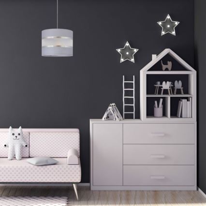 Lühter HELEN 1xE27/15W/230V diameeter 20 cm hall/hõbe