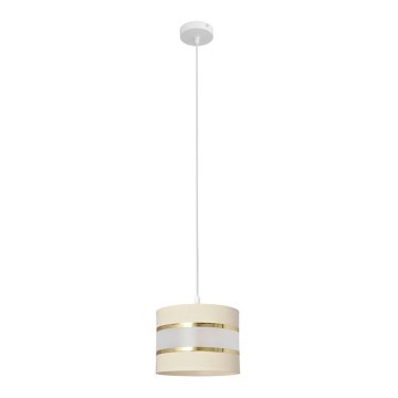 Lühter HELEN 1xE27/15W/230V diameeter 20 cm kreem/kuldne