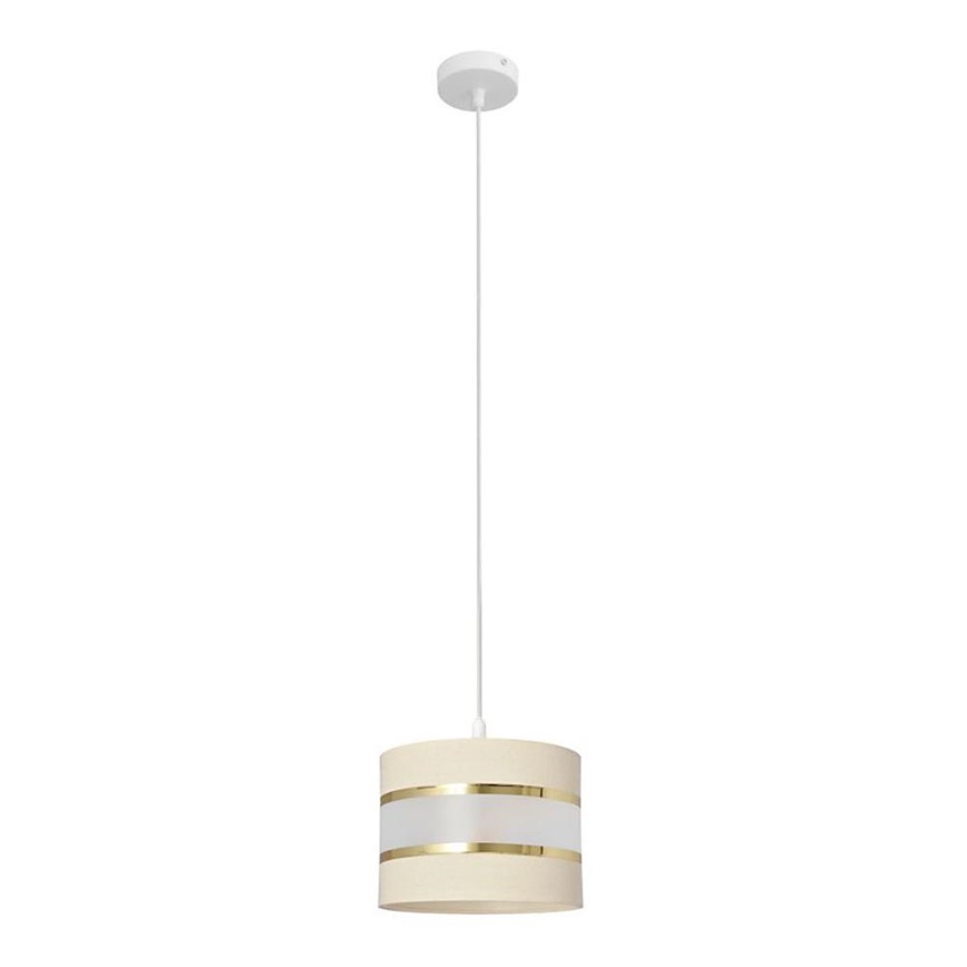 Lühter HELEN 1xE27/15W/230V diameeter 20 cm kreem/kuldne