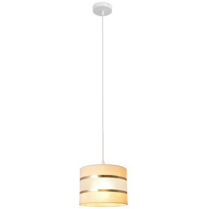 Lühter HELEN 1xE27/15W/230V diameeter 20 cm kreem/kuldne