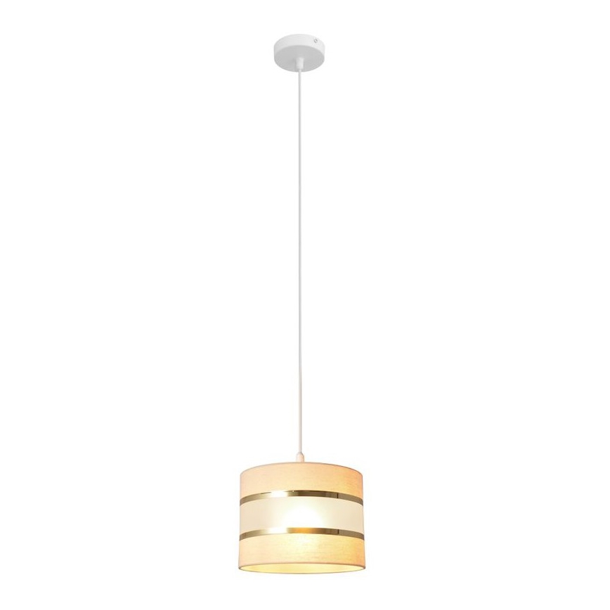 Lühter HELEN 1xE27/15W/230V diameeter 20 cm kreem/kuldne