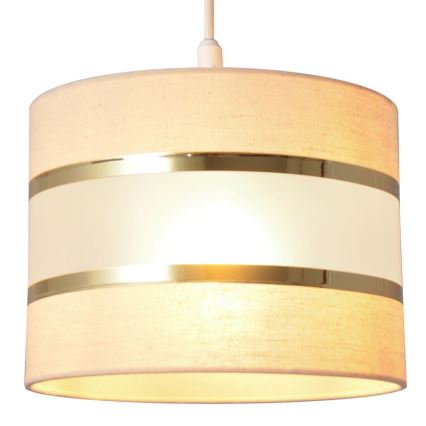 Lühter HELEN 1xE27/15W/230V diameeter 20 cm kreem/kuldne