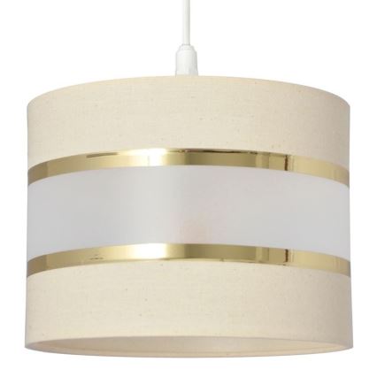 Lühter HELEN 1xE27/15W/230V diameeter 20 cm kreem/kuldne