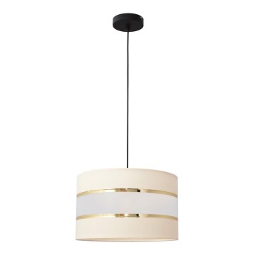 Lühter HELEN 1xE27/15W/230V diameeter 20 cm kreem/must/kuldne
