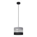 Lühter HELEN 1xE27/15W/230V diameeter 20 cm must/hall/hõbe
