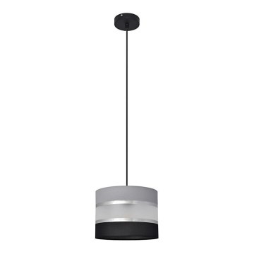 Lühter HELEN 1xE27/15W/230V diameeter 20 cm must/hall/hõbe