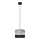 Lühter HELEN 1xE27/15W/230V diameeter 20 cm must/hall/hõbe