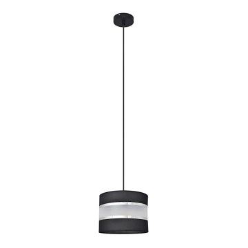 Lühter HELEN 1xE27/15W/230V diameeter 20 cm must/hõbe