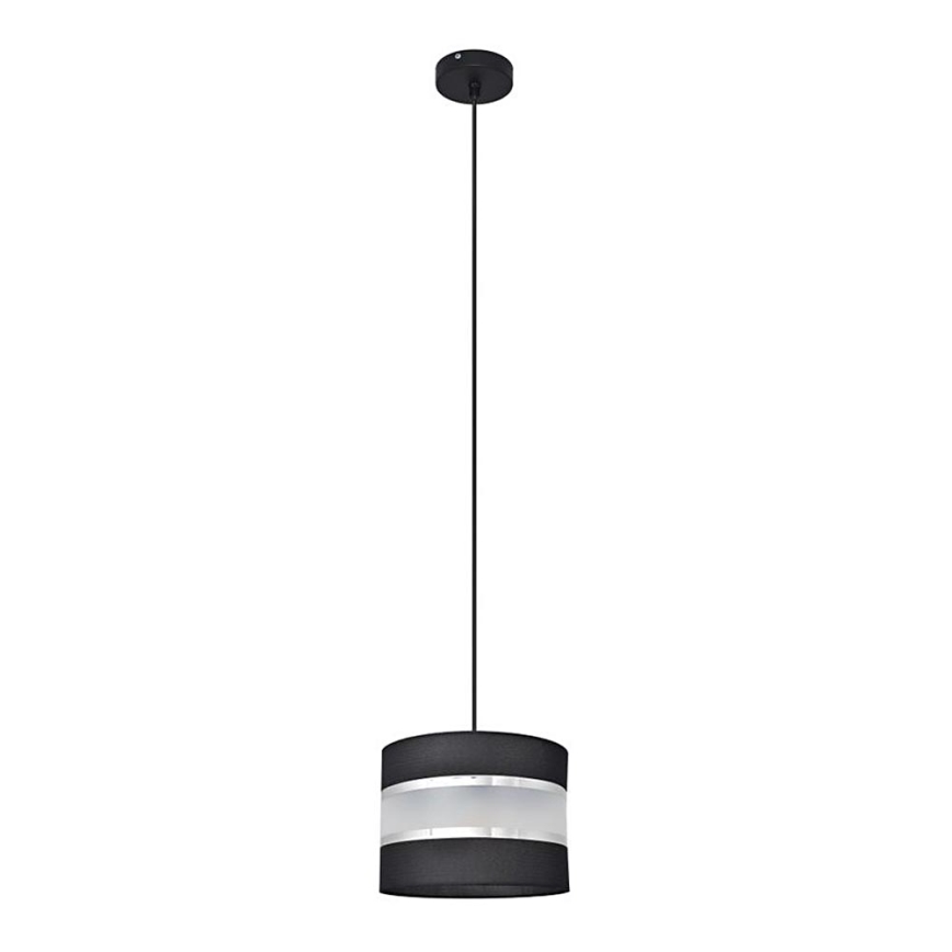 Lühter HELEN 1xE27/15W/230V diameeter 20 cm must/hõbe